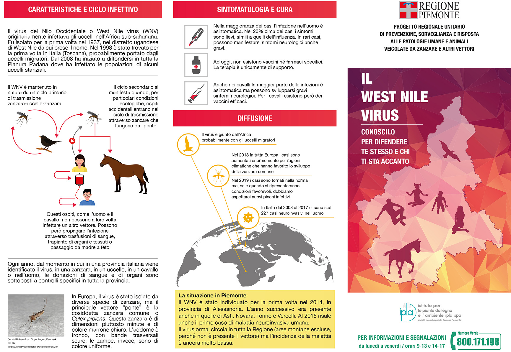 Circolazione West Nile Virus (zanzare) - AVVISO ALLA POPOLAZIONE