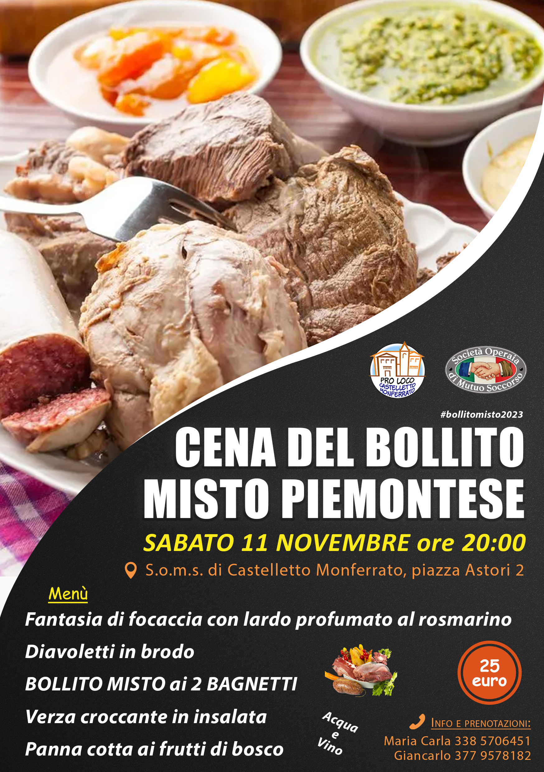 Cena del Bollito Misto Piemontese