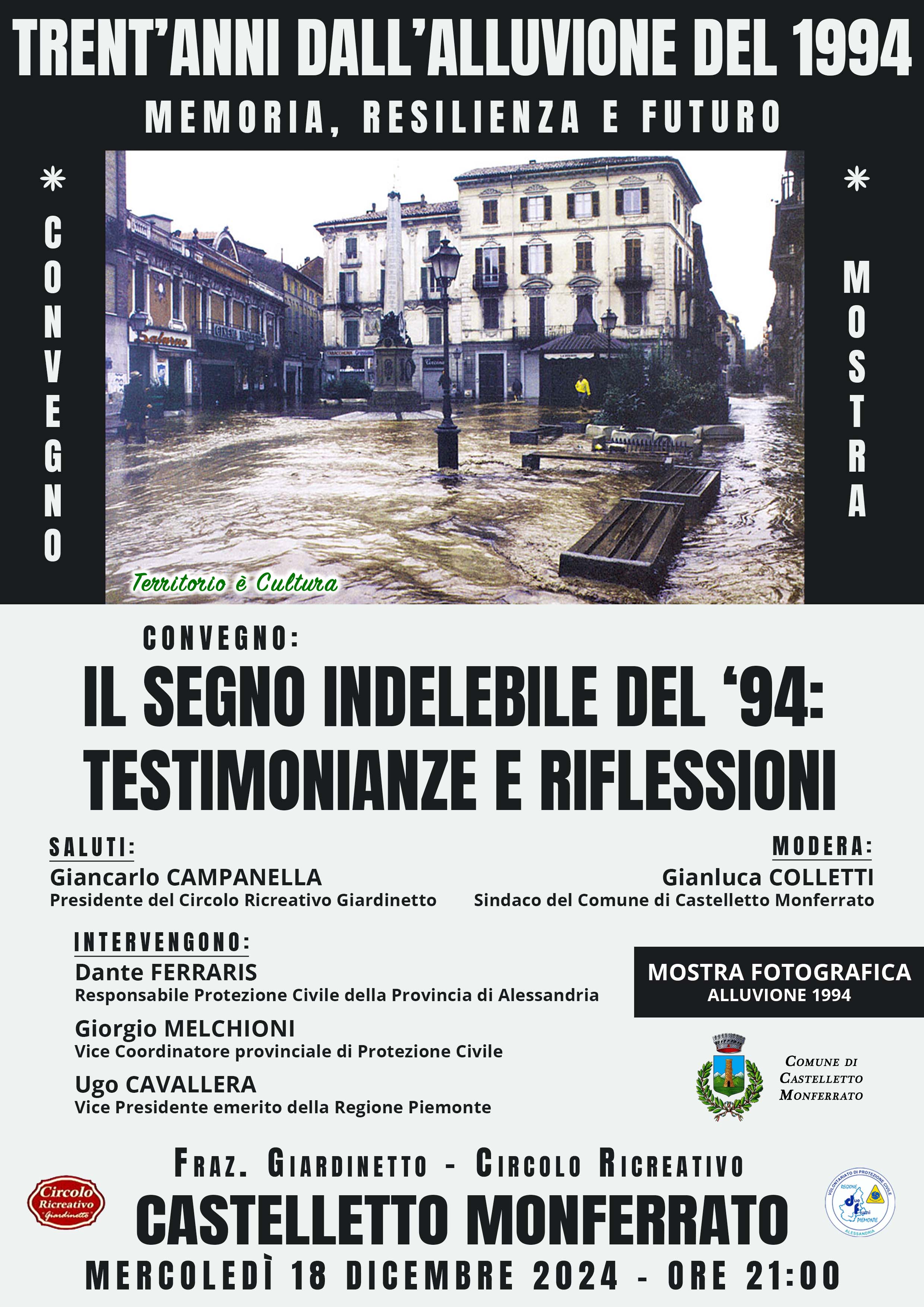 Convegno "Trent'anni dall'Alluvione 1994"