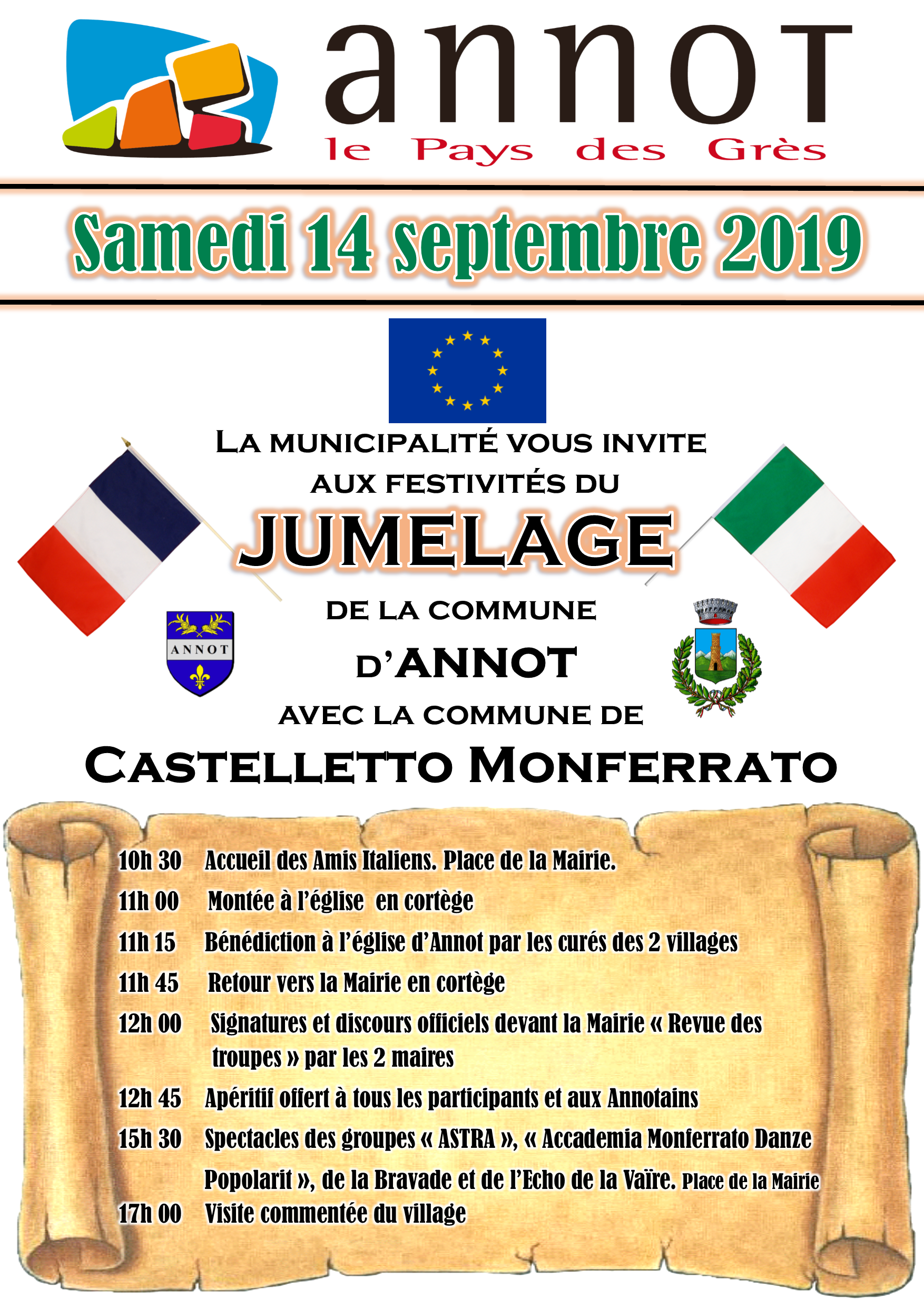 Festa di Gemellaggio ad Annot (FR)