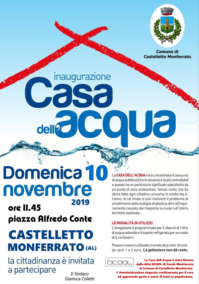 Inaugurazione Casa dell'Acqua Pubblica