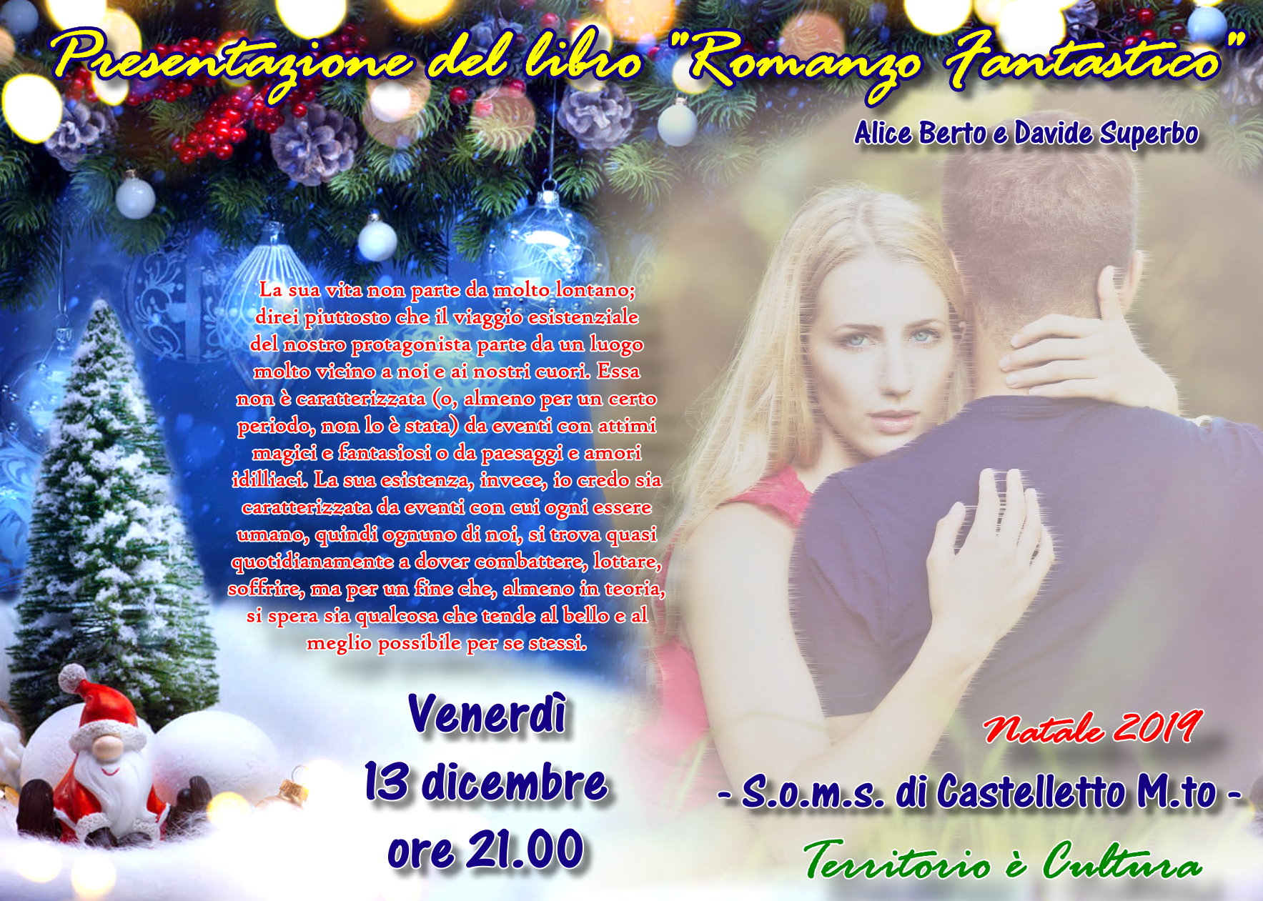 Presentazione del libro "Romanzo Fantastico"