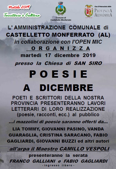 Serata letteraria "Poesie a Dicembre"