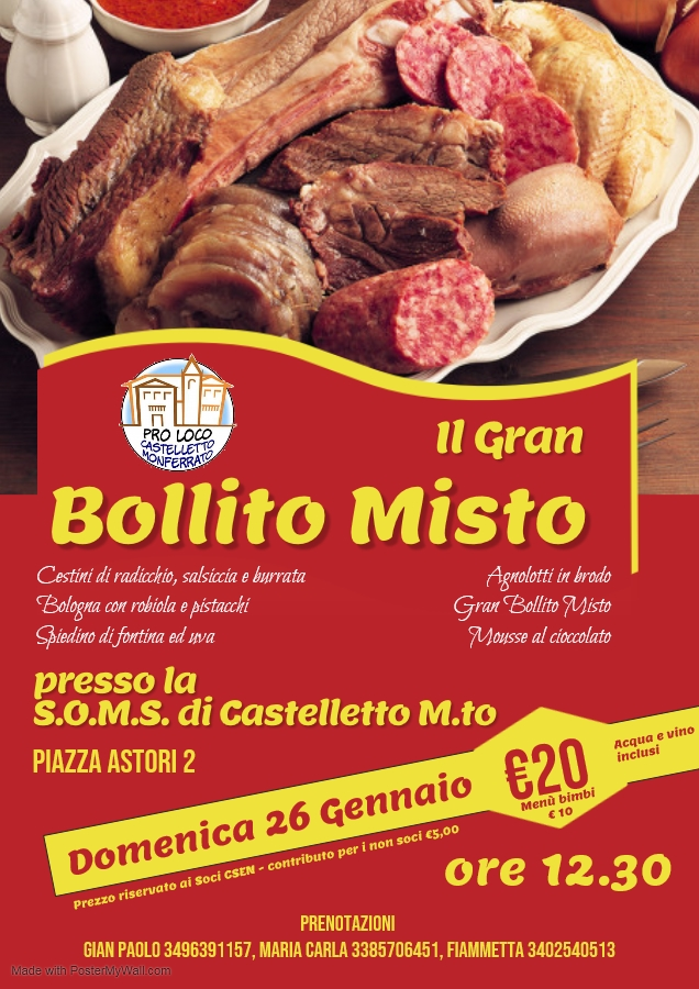 Pranzo "Il Gran Bollito Misto"