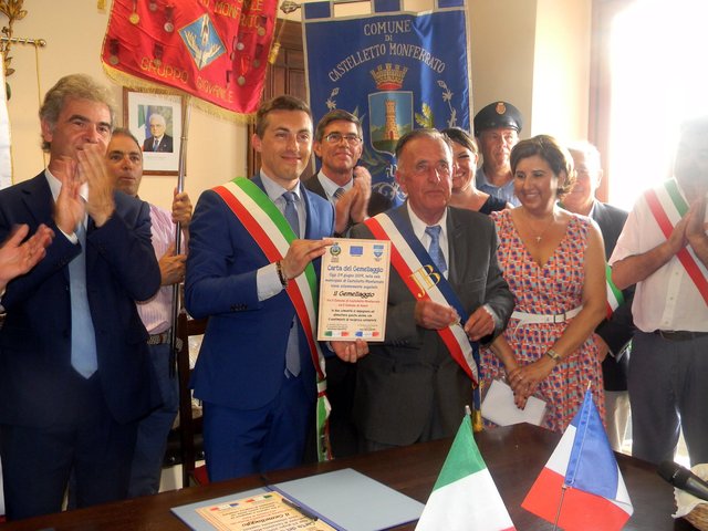 I° anniversario di Gemellaggio Castelletto Monferrato e Annot. Il messaggio del Presidente del Comitato Mariangela De Faveri